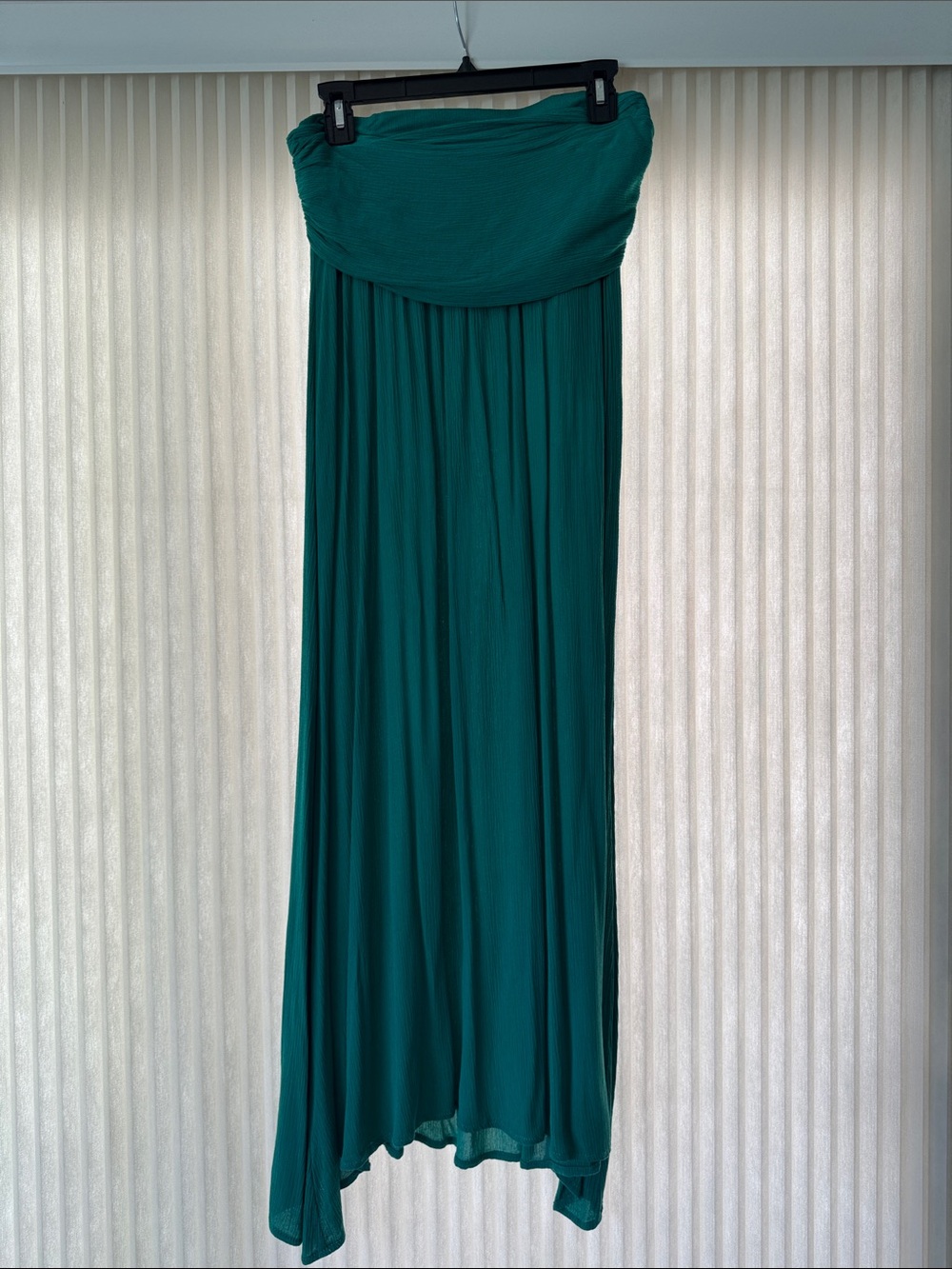 Strapless Maxi Dress in Teal Green